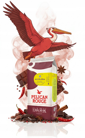Kawa Ziarnista Pelican ACCELERA 1kg – Intensywna Moc i Czekoladowy Aromat
