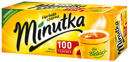 MINUTKA herbata czarna ekspresowa 100szt