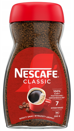 NESCAFE CLASSIC kawa rozpuszczalna 200g