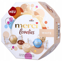 Merci Lovelies WHITE praliny 185g