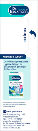 Dr Beckmann Proszek Czyszczący do Pralki - USUWA BRZYDKIE ZAPACHY 250g