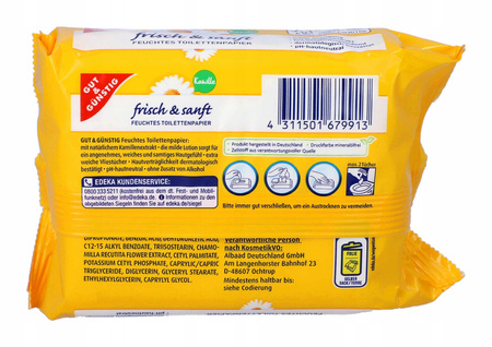 Papier nawilżony zapachowy Gut&Gunstig 70 szt.