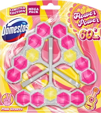Domestos Zawieszka Do WC MEGA Pack Pink Groove 3x55g