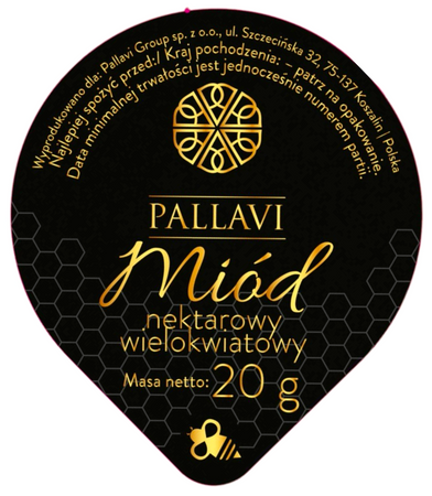 Miód wielokwiatowy PALLAVI 100 x 2g