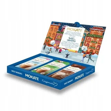 Mokate Cappuccino Zestaw Mix 3 Smaki Czekolada Orzech Lody 180g