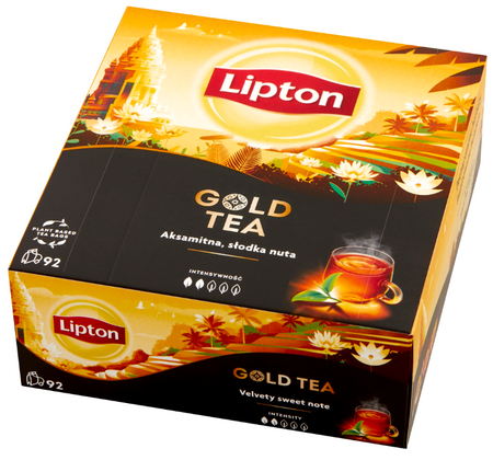 Lipton Gold Tea czarna herbata 92 torebki