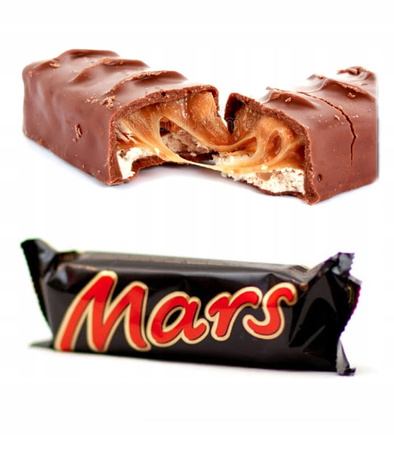 MARS Baton Z Nadzieniem Nugatowo - Karmelowym - 51g
