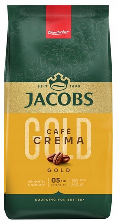 Kawa ziarnista JACOBS CAFE CREMA GOLD 1kg ŚWIEŻA
