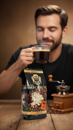 Kawa Ziarnista IMPERIUM BLACK 1kg - 100% Arabica - Symfonia Smaku 5 Odmian