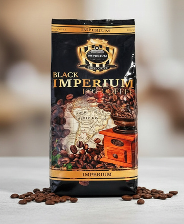 Kawa Ziarnista IMPERIUM BLACK 1kg - 100% Arabica - Symfonia Smaku 5 Odmian