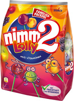 Niemieckie Lizaki NIMM2 Lolly 200g opakowanie 20 szt