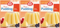 3 x Budyń śmietankowy RUF Pudding Sahne 114 g Niemiecki