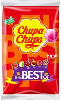 Lizak Chupa Chups the Best of - Truskawa Jabłko Wiśnia Cola 120 szt