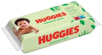 HUGGIES BABY NATURAL chusteczki nawilżane z aloesem opakowanie 56szt