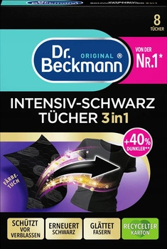 Dr.Beckman Intensiv-Schwartz Tucher 8 sztuk